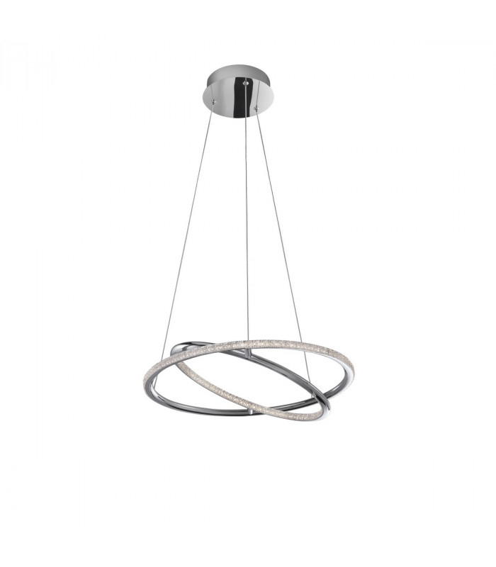 Livorno Integrated LED Pendant Ceiling Light Chrome Aluminium Adjustable LED 29W 2010Lm 3000K-1