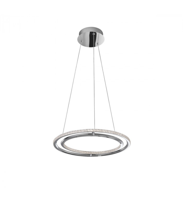 Livorno Integrated LED Pendant Ceiling Light Chrome Aluminium Adjustable LED 29W 2010Lm 3000K-3