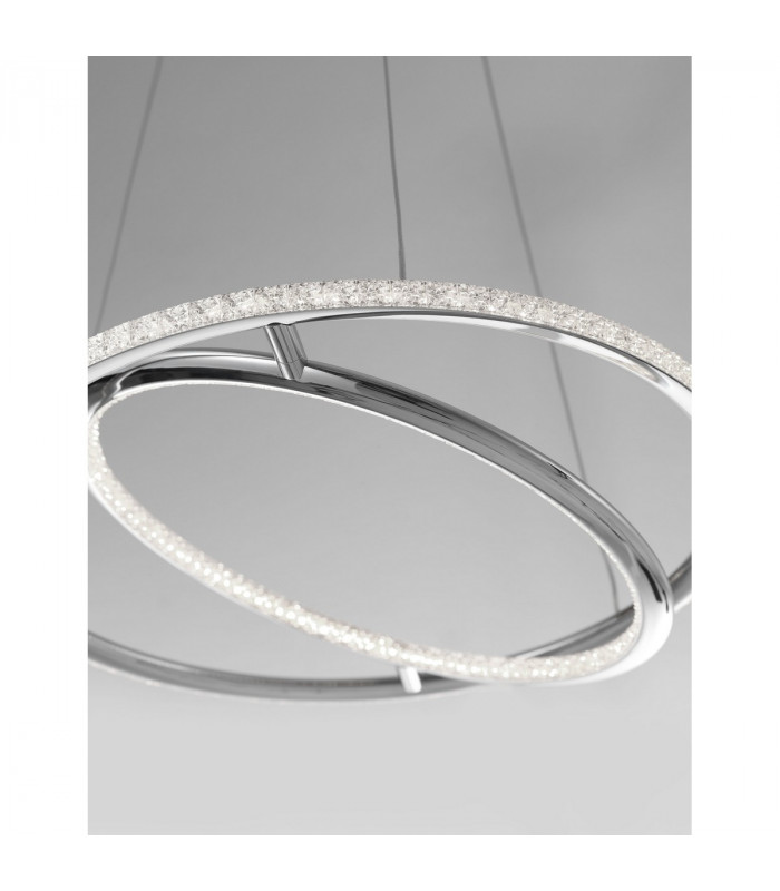 Livorno Integrated LED Pendant Ceiling Light Chrome Aluminium Adjustable LED 29W 2010Lm 3000K-4