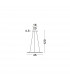 Livorno Integrated LED Pendant Ceiling Light Chrome Aluminium Adjustable LED 29W 2010Lm 3000K-5