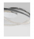 Plasencia Integrated LED Semi Flush Light Chrome Aluminium LED 27W 1890Lm 3000K-3