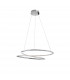 Plasencia Integrated LED Pendant Ceiling Light Chrome Aluminium LED 34W 2400Lm 3000K-3