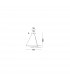Plasencia Integrated LED Pendant Ceiling Light Chrome Aluminium LED 34W 2400Lm 3000K-5