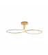 Fungo Integrated LED Semi Flush Light Gold Leaf Aluminium LED 47W 2630Lm 3000K-1
