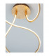 Fungo Integrated LED Semi Flush Light Gold Leaf Aluminium LED 47W 2630Lm 3000K-6
