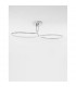 Fungo Integrated LED Semi Flush Light Chrome Aluminium LED 47W 2630Lm 3000K-3