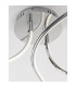 Fungo Integrated LED Semi Flush Light Chrome Aluminium LED 47W 2630Lm 3000K-5