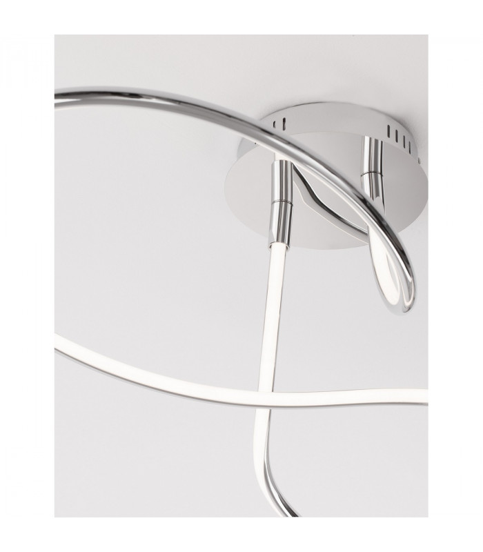 Fungo Integrated LED Semi Flush Light Chrome Aluminium LED 47W 2630Lm 3000K-7