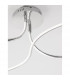 Fungo Integrated LED Semi Flush Light Chrome Aluminium LED 47W 2630Lm 3000K-8
