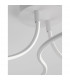 Fungo Integrated LED Semi Flush Light Sandy White Aluminium LED 47W 2630Lm 3000K-5