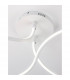 Fungo Integrated LED Semi Flush Light Sandy White Aluminium LED 47W 2630Lm 3000K-6