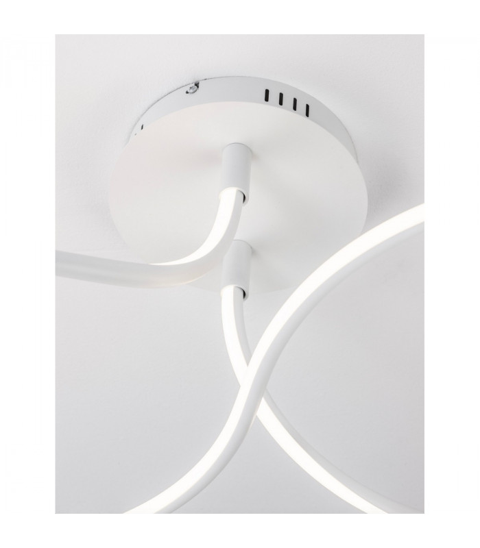Fungo Integrated LED Semi Flush Light Sandy White Aluminium LED 47W 2630Lm 3000K-6