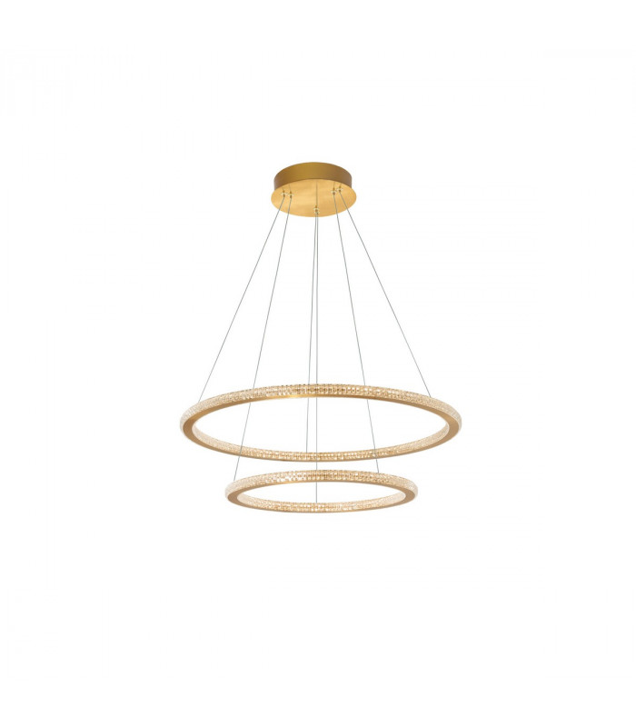 Cilion Integrated LED Pendant Ceiling Light Brass Gold Aluminium LED 56W 3555Lm 2926K-1