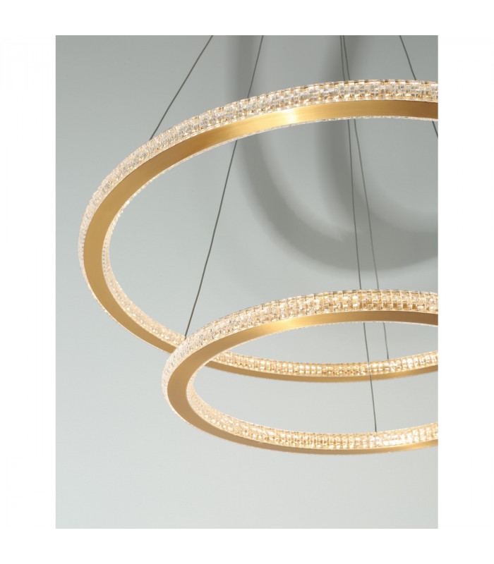 Cilion Integrated LED Pendant Ceiling Light Brass Gold Aluminium LED 56W 3555Lm 2926K-5