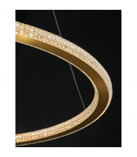 Cilion Integrated LED Pendant Ceiling Light Brass Gold Aluminium LED 48W 3264Lm 2935K-2