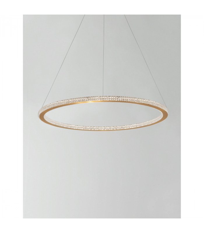 Cilion Integrated LED Pendant Ceiling Light Brass Gold Aluminium LED 48W 3264Lm 2935K-3