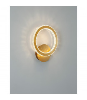 Cilion Integrated LED Wall Lamp Brass Gold Aluminium LED 19W 1292Lm 2925K-2