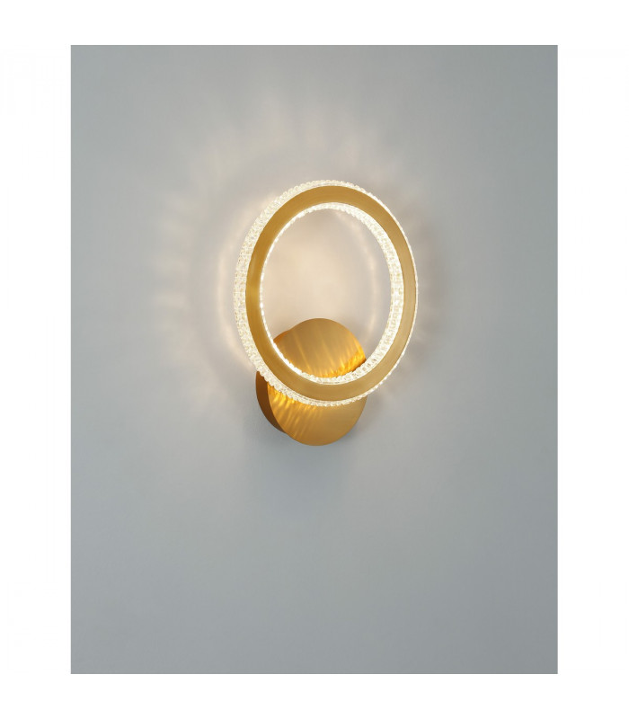 Cilion Integrated LED Wall Lamp Brass Gold Aluminium LED 19W 1292Lm 2925K-2
