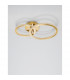 Cilion Integrated LED Semi Flush Light Brass Gold Aluminium LED 48W 3036Lm 2928K-2