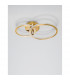 Cilion Integrated LED Semi Flush Light Brass Gold Aluminium LED 48W 3036Lm 2928K-3