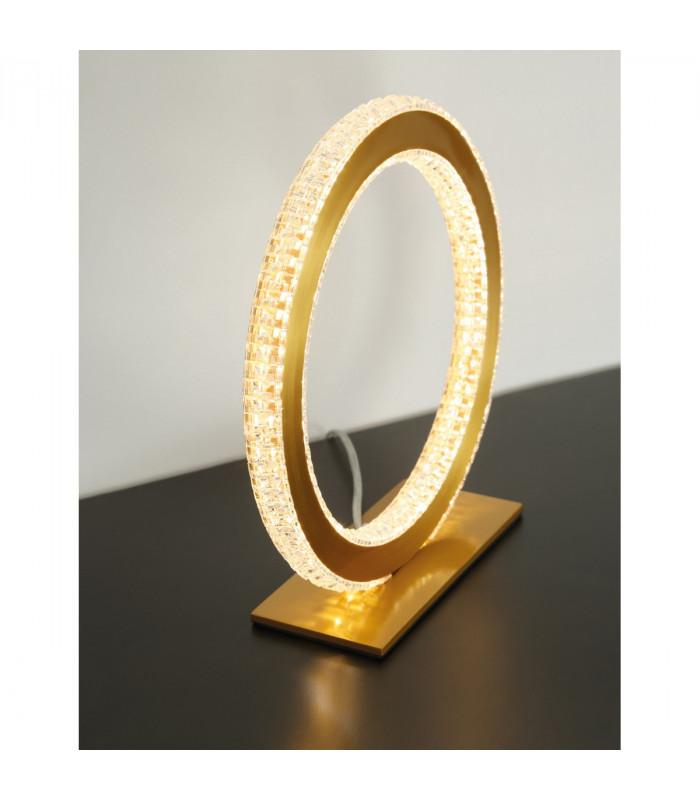 Cilion Integrated LED Table Lamp Brass Gold Aluminium LED 20W 1276Lm 2953K-2