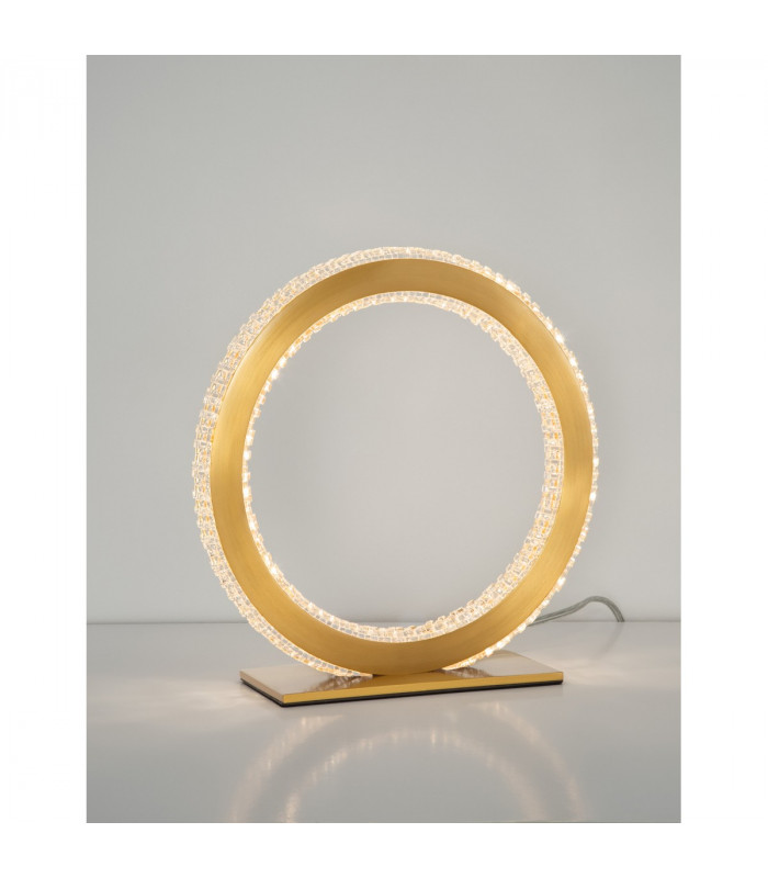 Cilion Integrated LED Table Lamp Brass Gold Aluminium LED 20W 1276Lm 2953K-4