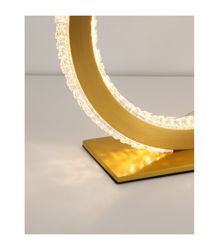 Cilion Integrated LED Table Lamp Brass Gold Aluminium LED 20W 1276Lm 2953K-5