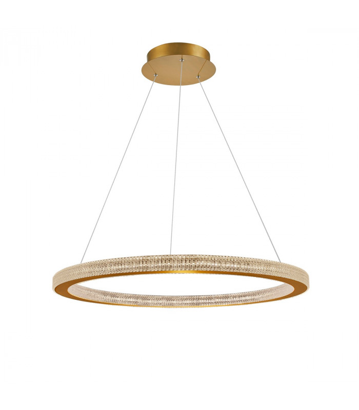 Fiore Integrated LED Pendant Ceiling Light Antique Gold Brass Aluminium LED 80W 4452Lm 3000K-1