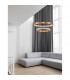 Preston Integrated LED Pendant Ceiling Light Antique Gold Brass Aluminium LED 60W 3113Lm 3000K-2