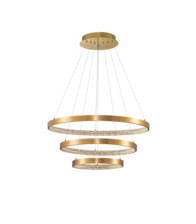 Preston Integrated LED Pendant Ceiling Light Antique Gold Brass Aluminium LED 112W 4731Lm 3000K-1