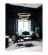 Preston Integrated LED Pendant Ceiling Light Antique Gold Brass Aluminium LED 112W 4731Lm 3000K-2