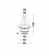 Preston Integrated LED Pendant Ceiling Light Antique Gold Brass Aluminium LED 112W 4731Lm 3000K-6
