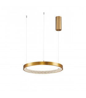Preston Integrated LED Pendant Ceiling Light Antique Gold Brass Aluminium LED 25W 1800Lm 3000K-1