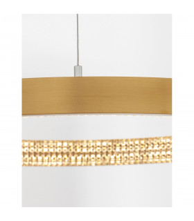 Preston Integrated LED Pendant Ceiling Light Antique Gold Brass Aluminium LED 25W 1800Lm 3000K-2