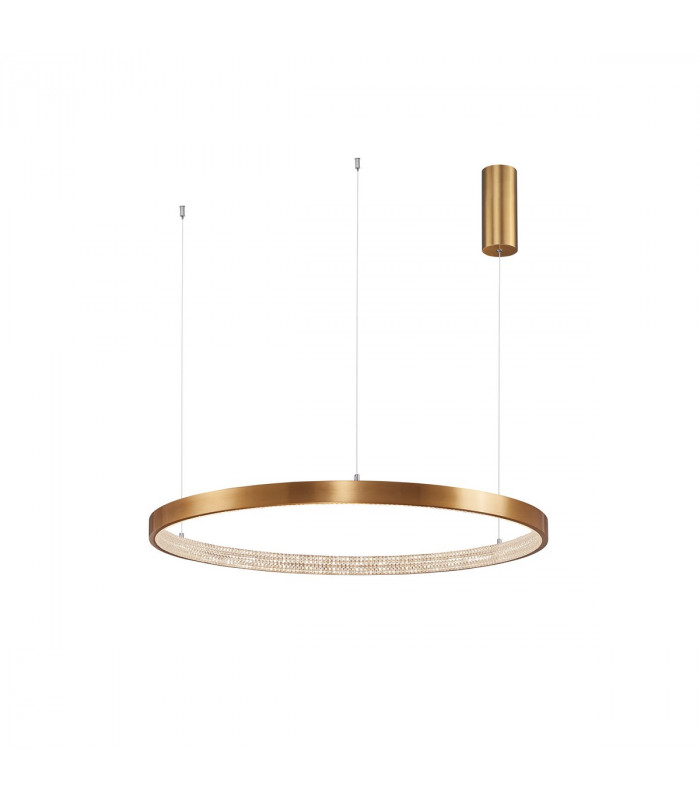 Preston Integrated LED Pendant Ceiling Light Antique Gold Brass Aluminium LED 50W 2727Lm 3000K-1