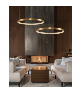 Preston Integrated LED Pendant Ceiling Light Antique Gold Brass Aluminium LED 50W 2727Lm 3000K-2