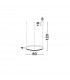 Preston Integrated LED Pendant Ceiling Light Antique Gold Brass Aluminium LED 50W 2727Lm 3000K-4