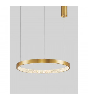 Preston Integrated LED Pendant Ceiling Light Antique Gold Brass Aluminium LED 37W 2264Lm 3000K-2