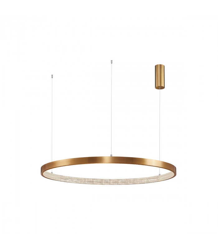 Preston Integrated LED Pendant Ceiling Light Antique Gold Brass Aluminium LED 60W 4030Lm 3000K-1