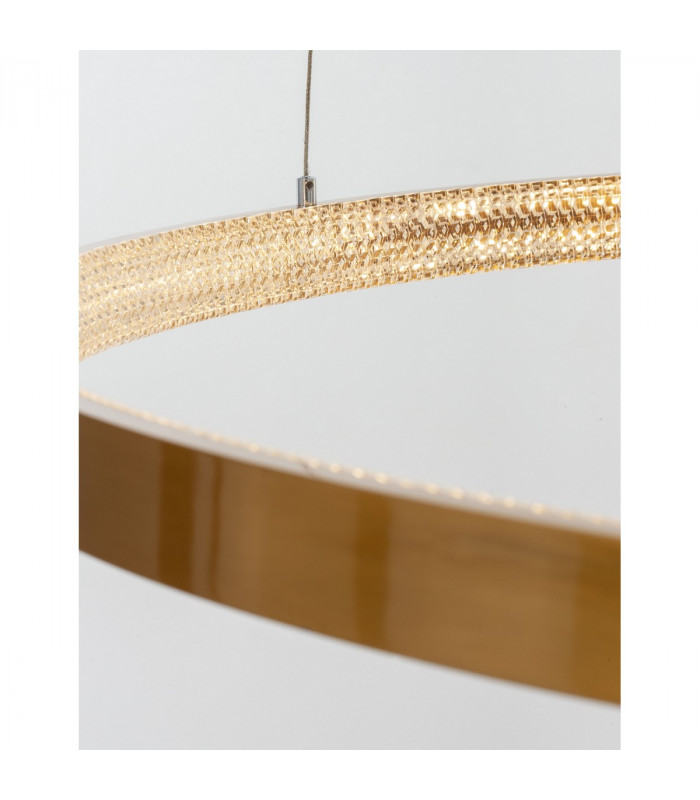 Preston Integrated LED Pendant Ceiling Light Antique Gold Brass Aluminium LED 60W 4030Lm 3000K-3