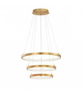 Leon Integrated LED Pendant Ceiling Light Golden Leaf Aluminium Adjustable LED 83W 4980Lm 3000K-1