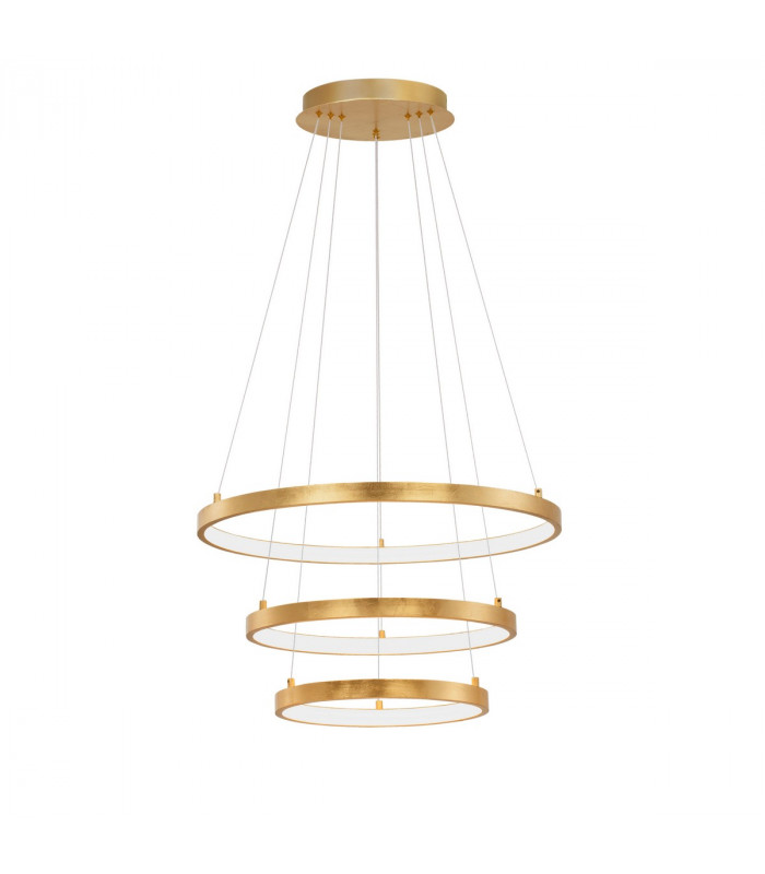 Leon Integrated LED Pendant Ceiling Light Golden Leaf Aluminium Adjustable LED 83W 4980Lm 3000K-1