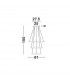 Leon Integrated LED Pendant Ceiling Light Golden Leaf Aluminium Adjustable LED 83W 4980Lm 3000K-4
