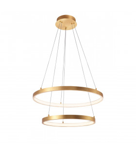 Leon Integrated LED Pendant Ceiling Light Golden Leaf Aluminium Adjustable LED 65W 3900Lm 3000K-1