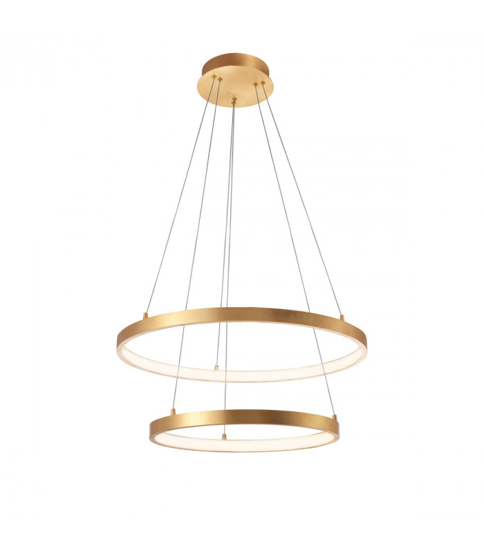 Leon Integrated LED Pendant Ceiling Light Golden Leaf Aluminium Adjustable LED 65W 3900Lm 3000K-1