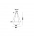 Leon Integrated LED Pendant Ceiling Light Golden Leaf Aluminium Adjustable LED 65W 3900Lm 3000K-7