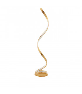 Leon LED Integrated Floor Lamp Golden Leaf Aluminium LED 28W 1700Lm 3000K-1