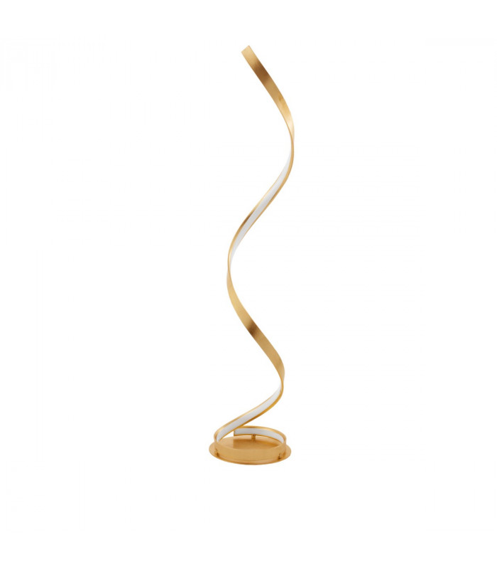 Leon LED Integrated Floor Lamp Golden Leaf Aluminium LED 28W 1700Lm 3000K-1