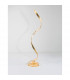 Leon LED Integrated Floor Lamp Golden Leaf Aluminium LED 28W 1700Lm 3000K-2
