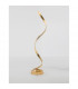 Leon LED Integrated Floor Lamp Golden Leaf Aluminium LED 28W 1700Lm 3000K-3